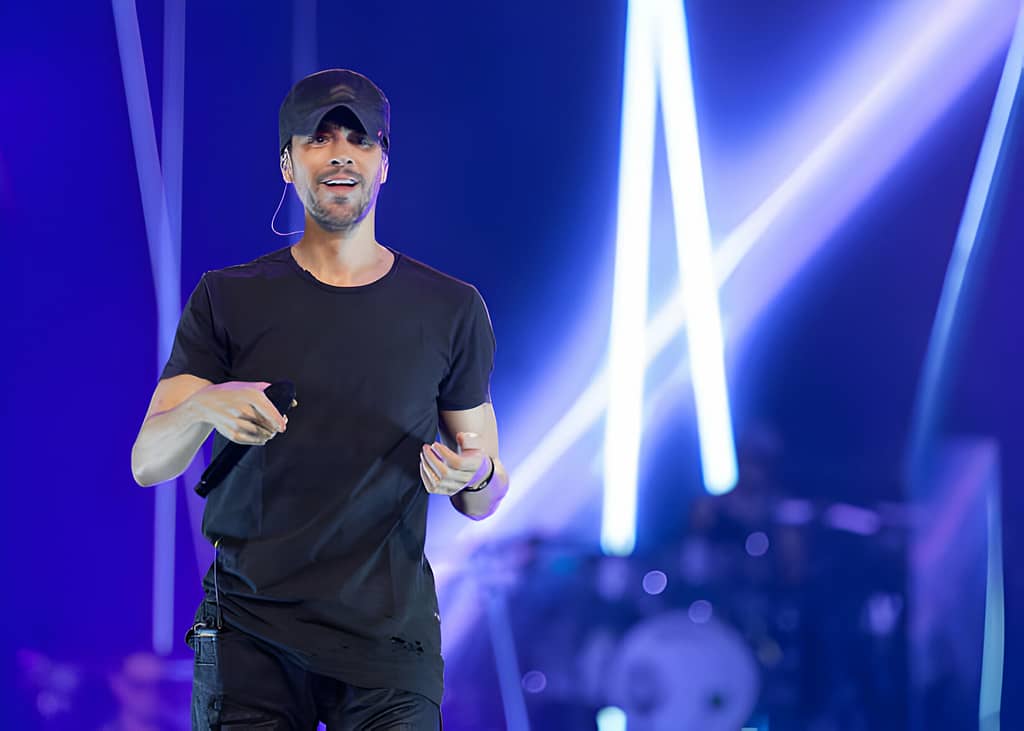 Enrique Iglesias, Pitbull, and Ricky Martin Perform At Rogers Arena
VANCOUVER, BRITISH COLUMBIA - DECEMBER 10: Enrique Iglesias performs on stage during The Trilogy Tour at Rogers Arena on December 10, 2023 in Vancouver, British Columbia, Canada. (Photo by Andrew Chin/Getty Images)