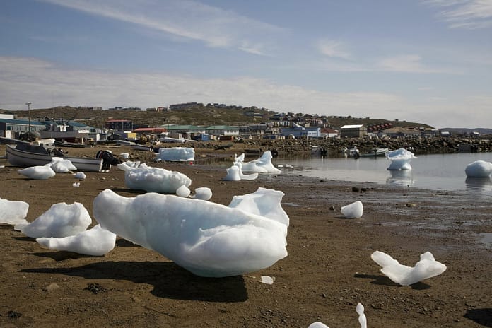 Melting Ice due to climate change